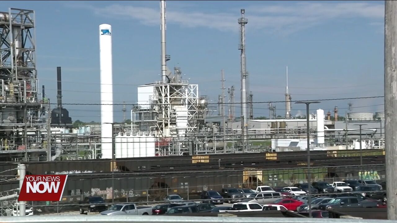 Gasoline Vapor Under Control and Monitored by Fire Department at Lima Refinery